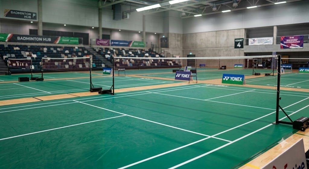 BWF Classic Green Badminton Court